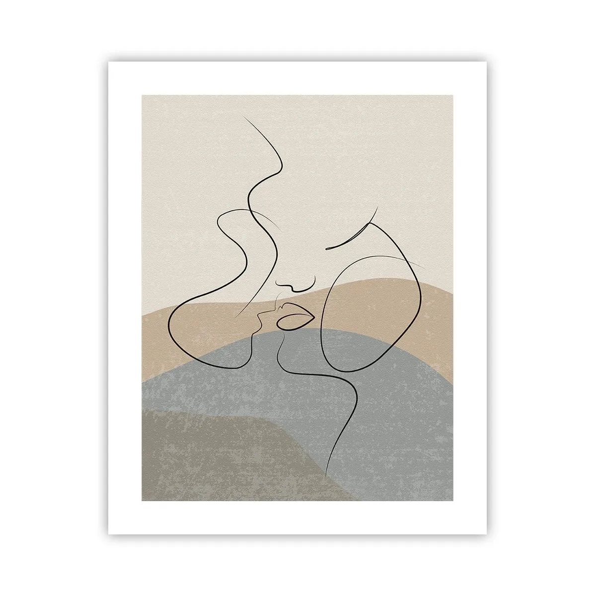 Poster - Like with a Paintbrush Stroke - 40x50 cm