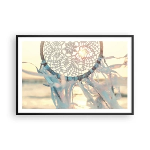 Poster in black frame - Lace Totem - 91x61 cm