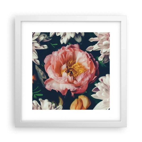 Poster in white frmae - In Baroque Style - 30x30 cm