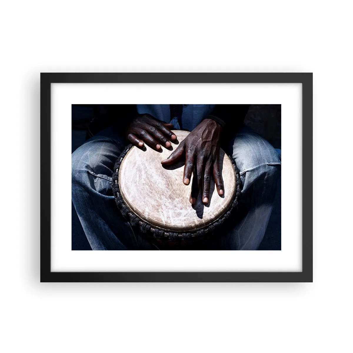 Poster in black frame - Live at Your Own Rhythm - 40x30 cm