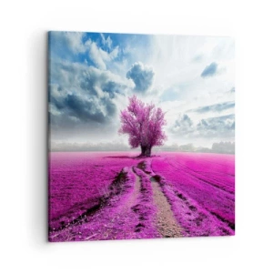 Canvas picture - Heathland Charm - 50x50 cm