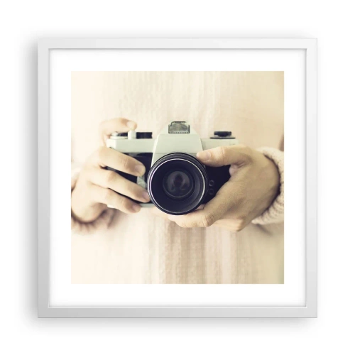 Poster in white frmae - To Know More… - 40x40 cm