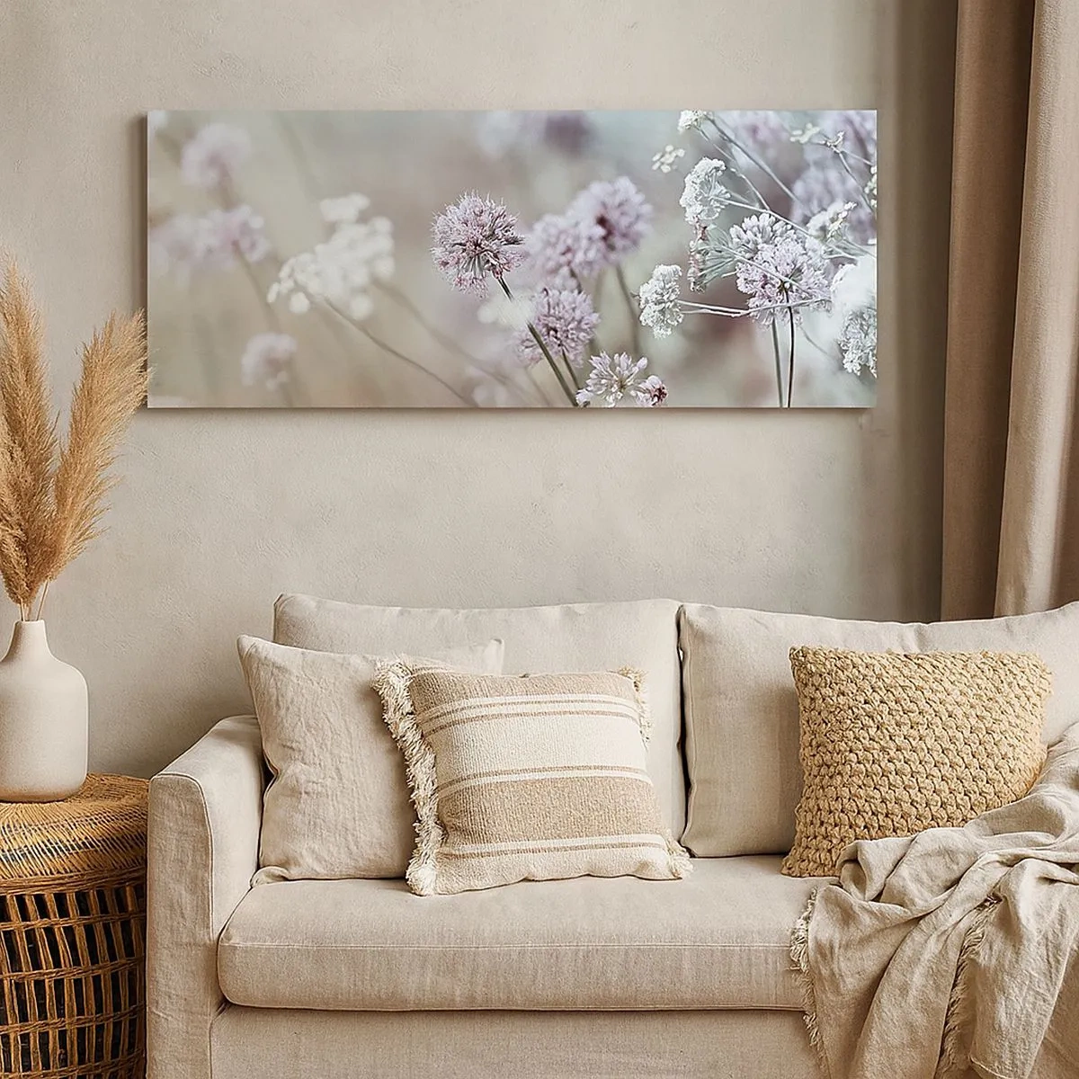 Canvas picture - Sweet Filigrees of Herbs - 100x40 cm