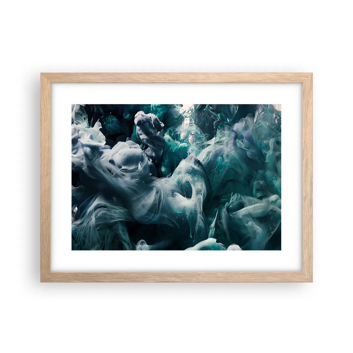 Poster in light oak frame - Movement of Colour - 40x30 cm