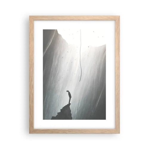 Poster in light oak frame - There Is Always Some Way Out - 30x40 cm