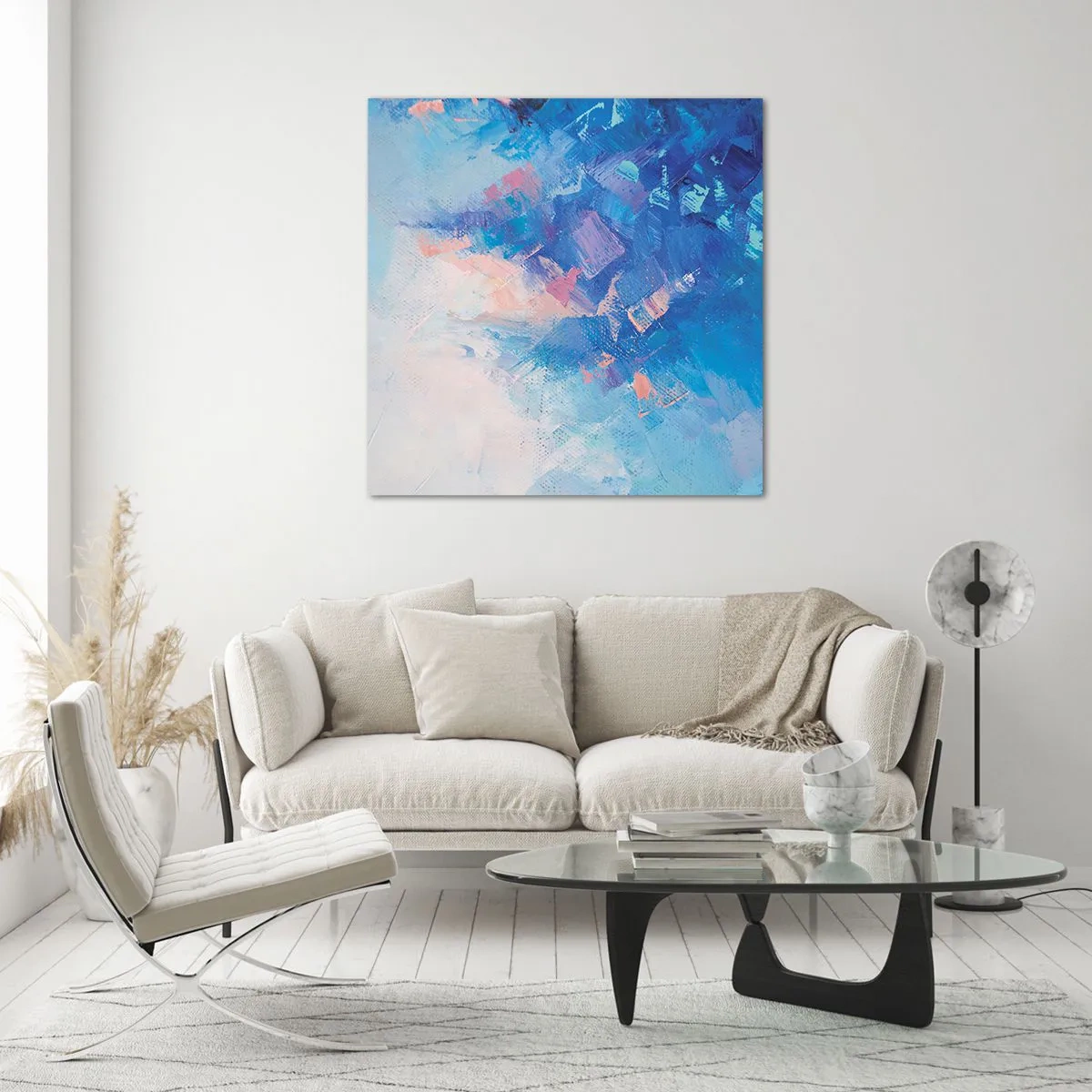 Glass picture - Winter Abstract - 50x50 cm