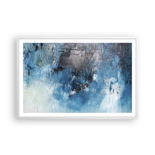 Poster in white frmae - Blue Rhapsody - 91x61 cm