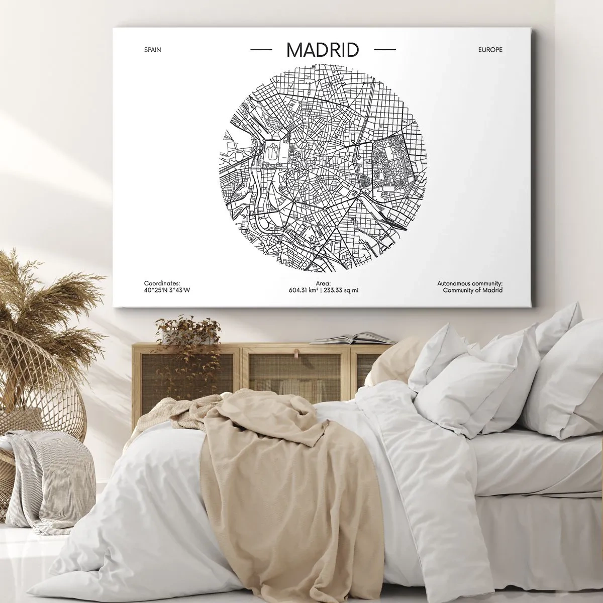 Canvas picture - Anatomy of Madrid - 120x80 cm