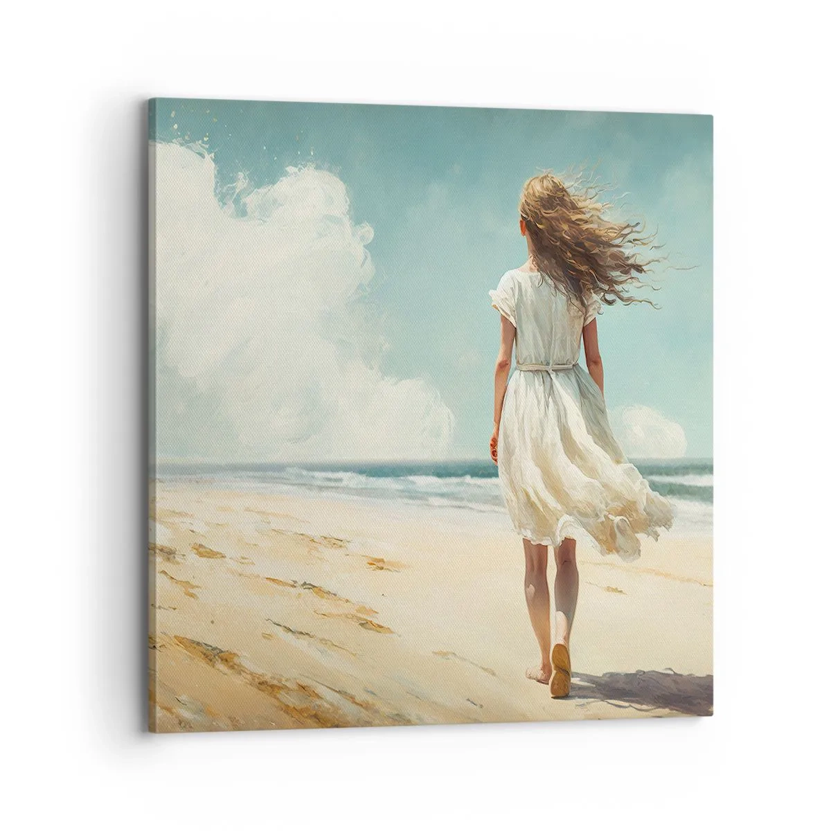 Canvas picture - Meeting the Sun aand the Wind - 70x70 cm
