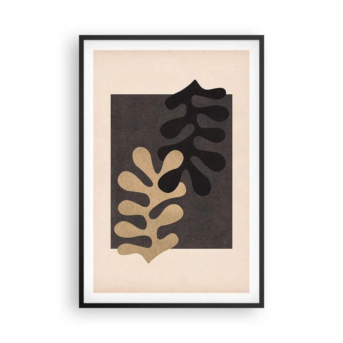 Poster in black frame - Absence and Completion - 61x91 cm