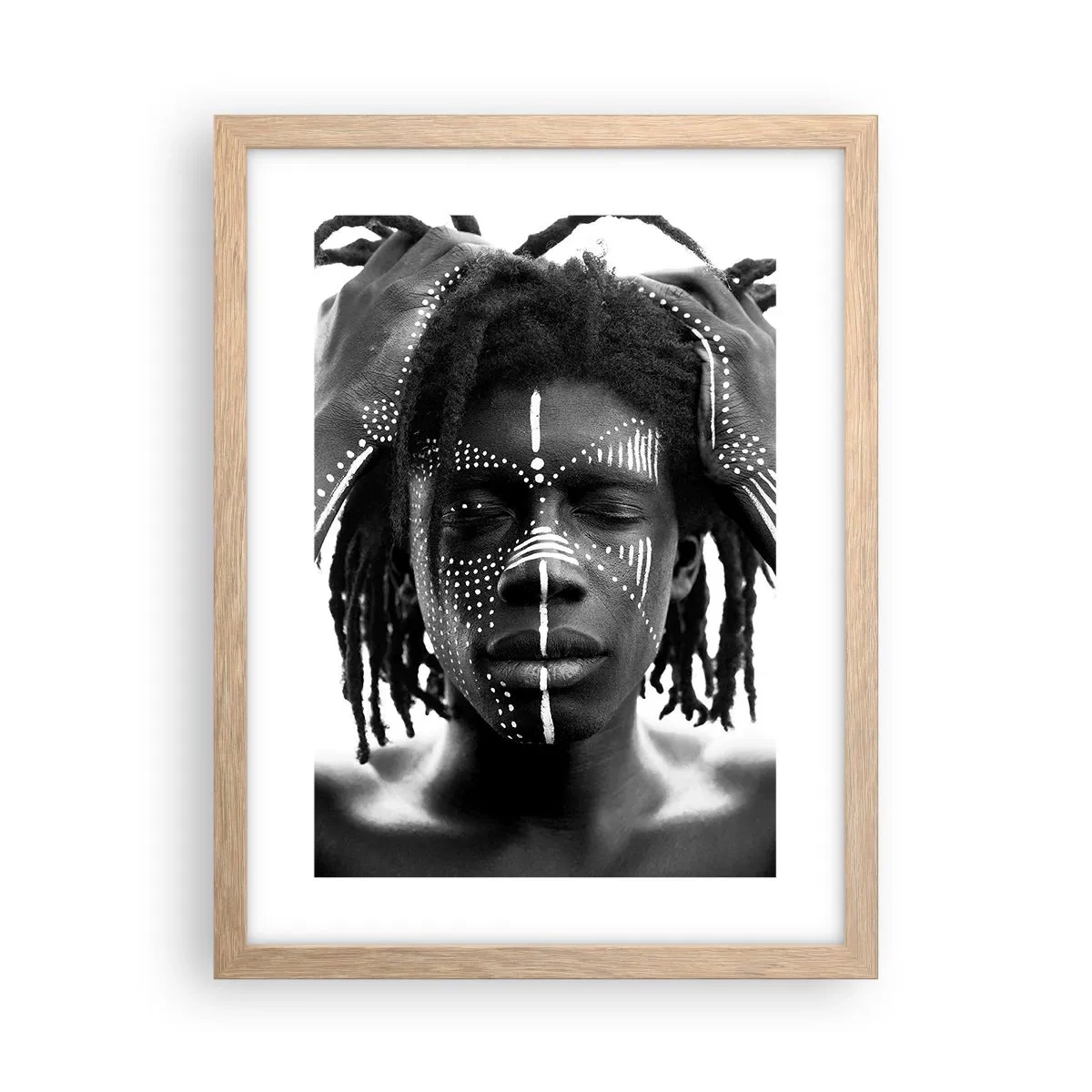 Poster in light oak frame - Where Are You? - 30x40 cm