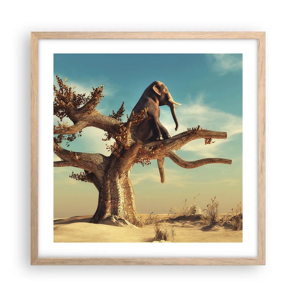 Poster in light oak frame - New Point of View - 50x50 cm