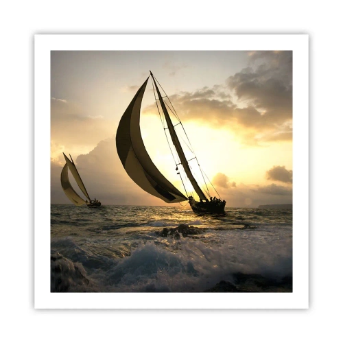 Poster - With and against the Wind - 60x60 cm