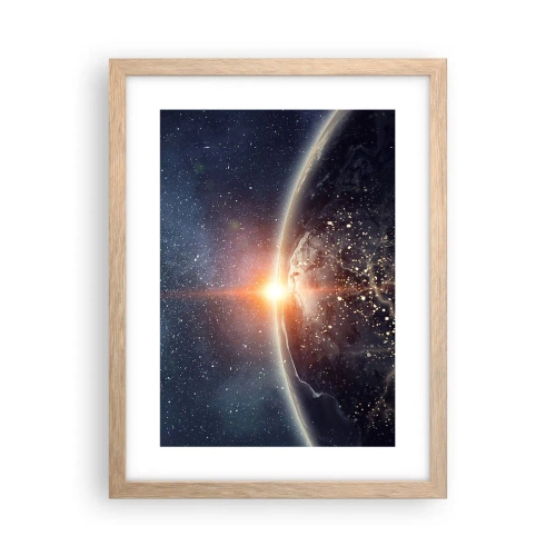 Poster in light oak frame - In a New Perspective - 30x40 cm