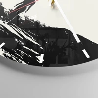 Clock face with lines