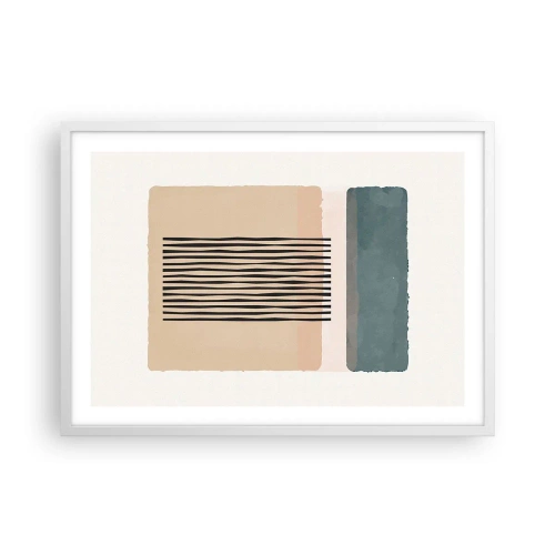 Poster in white frmae - All in Order - 70x50 cm