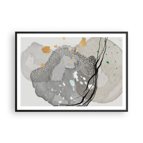 Poster in black frame - Organic Composition  - 100x70 cm