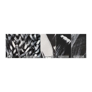 Photo Wallpaper Sample Premium Canvas - Abstract in Industrial Spirit - Piece, Modern, Brushing - 100x30 cm