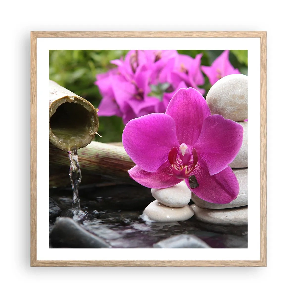 Poster in light oak frame - You Are Already Resting - 60x60 cm