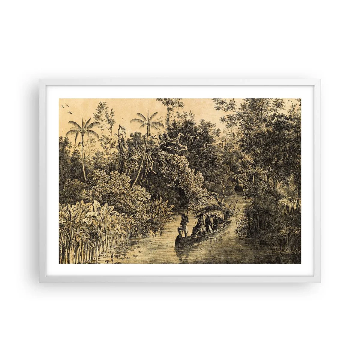 Poster in white frmae - Journey to the Spring - 70x50 cm