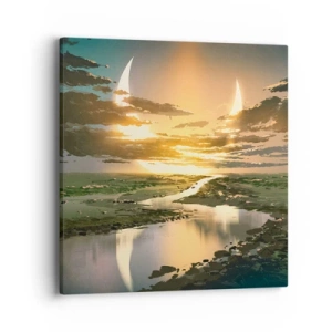 Canvas picture - Somewhere in a Distant Galaxy - 40x40 cm