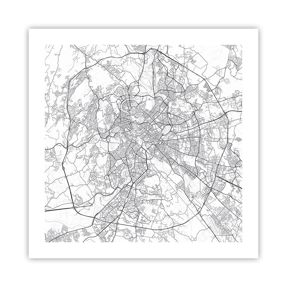 Poster - Roman Circle - 50x50 cm