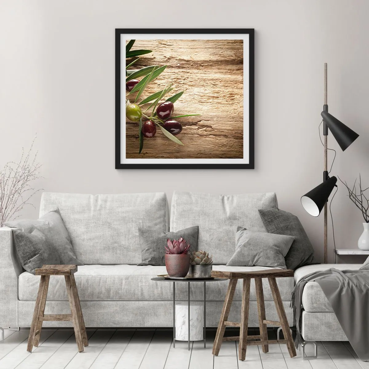 Poster in black frame - Straight from Nature - 50x50 cm