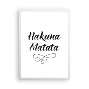 Poster in white frmae - Best Advice - 50x70 cm