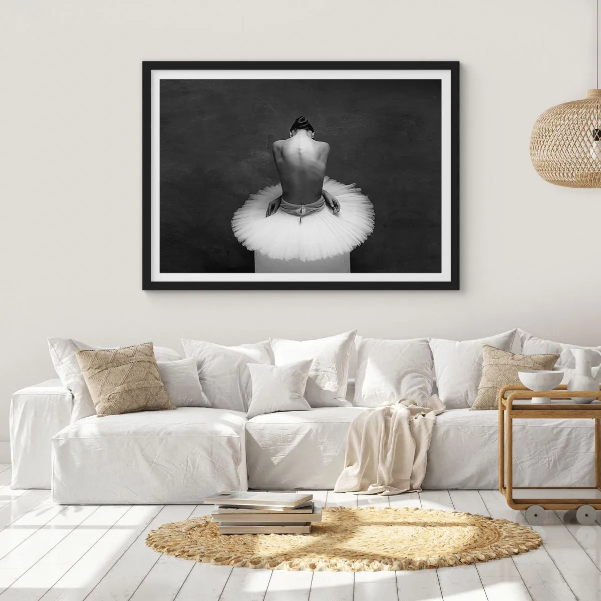 Poster in black frame - It Is Blossoming - 100x70 cm