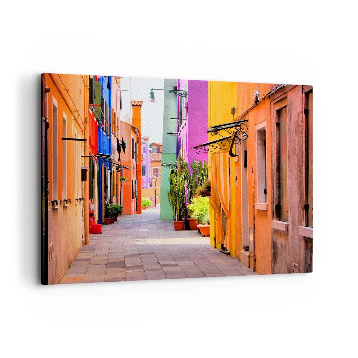 Canvas picture - Rainbow Alley - 100x70 cm