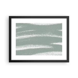 Poster in black frame - Abstrcat in Winter Climate - 40x30 cm