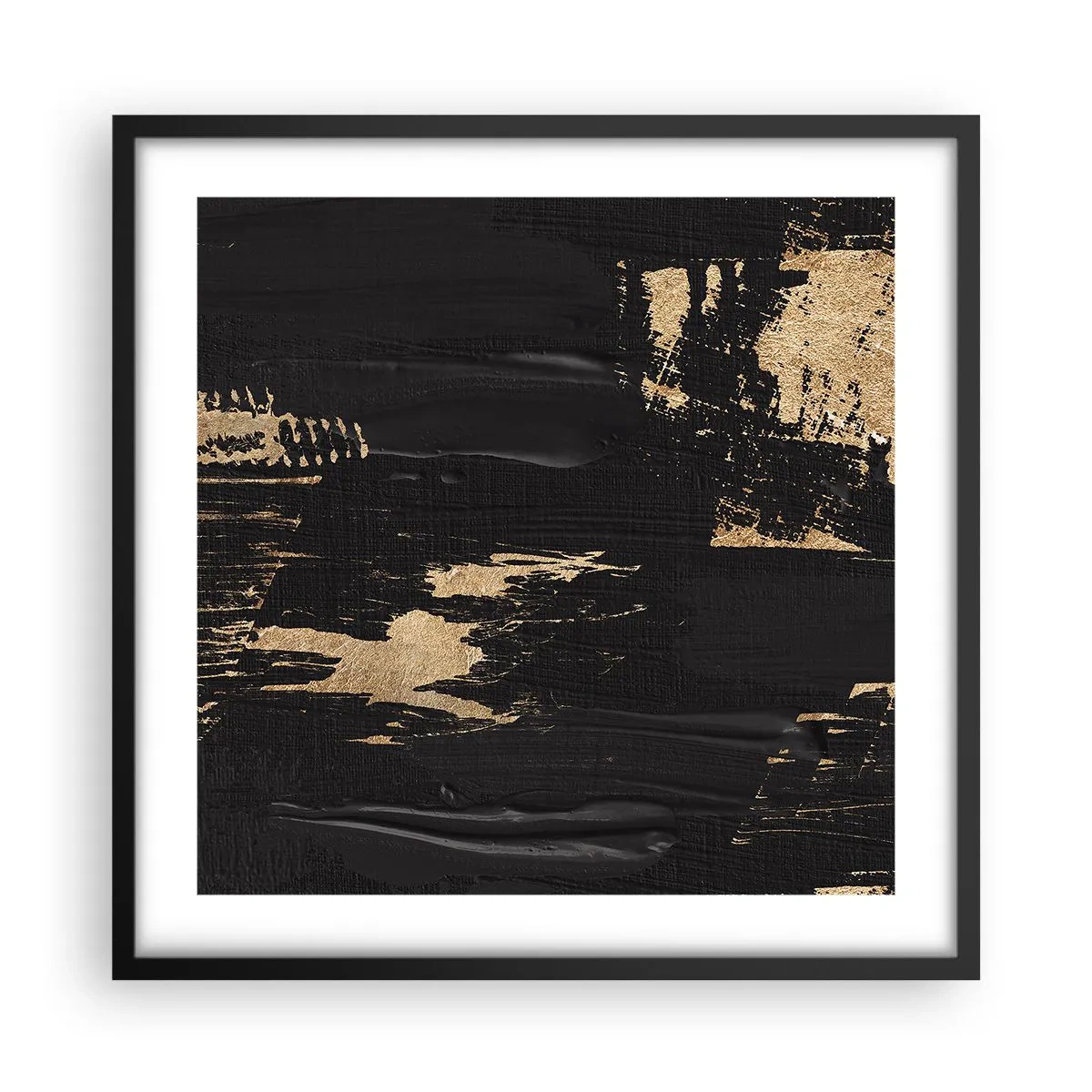 Poster in black frame - Touch Mark - 50x50 cm