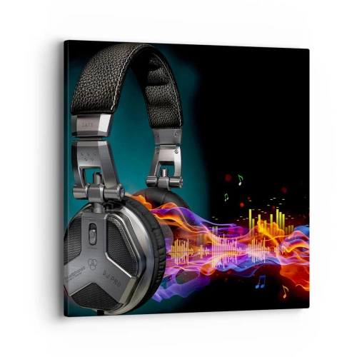 Canvas picture - In the Fire of Music - 40x40 cm
