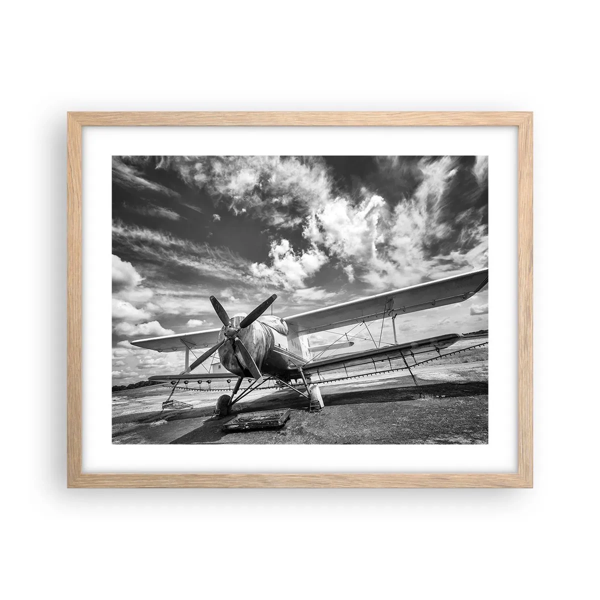 Poster in light oak frame - I Can't Wait! - 50x40 cm