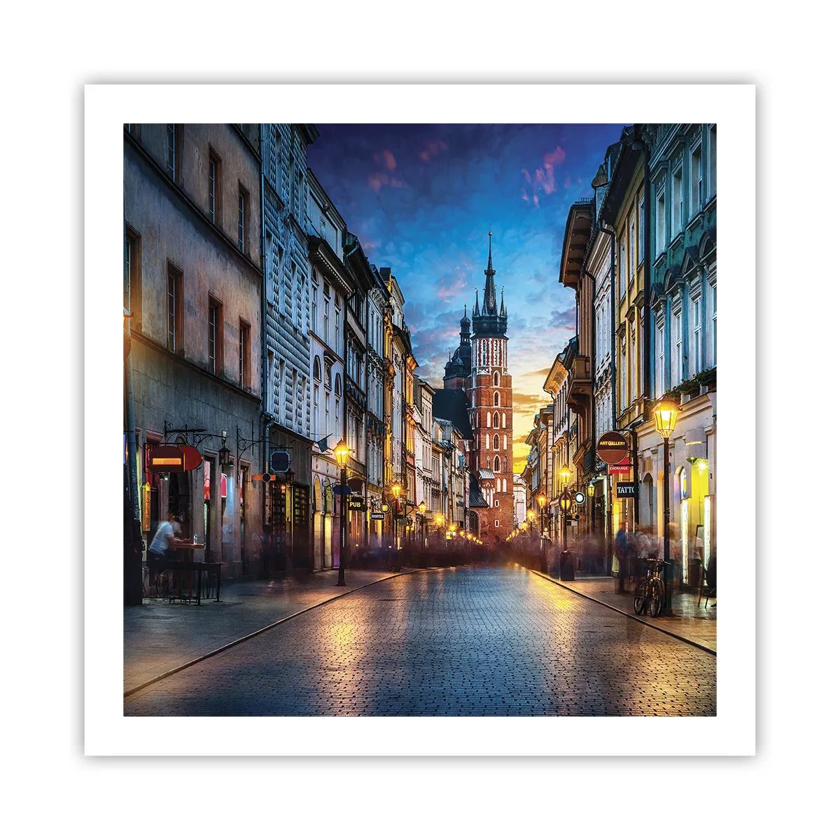 Poster - Charm of Cracow - 60x60 cm