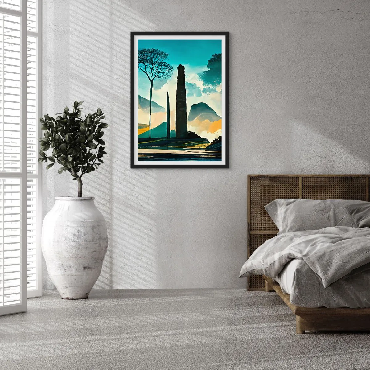 Poster in black frame - Higher and Higher - 30x40 cm