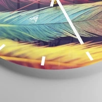 Clock face with lines