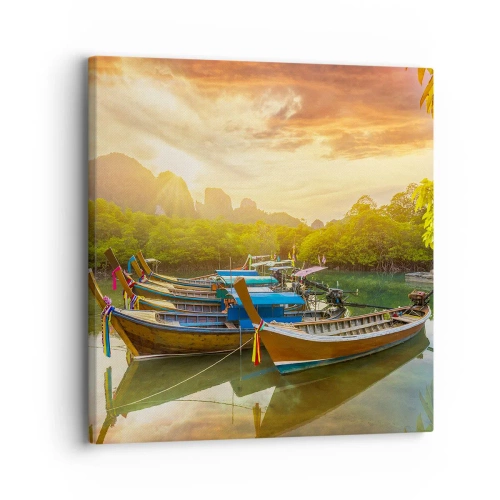 Canvas picture - At the Start of a Busy Day - 30x30 cm