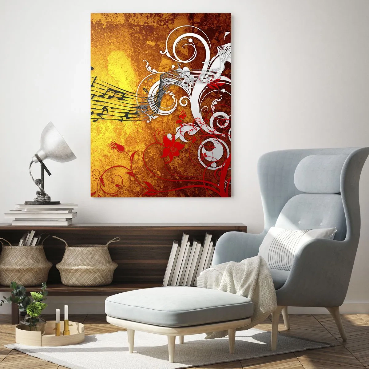 Glass picture - Let the Music Flow - 50x70 cm