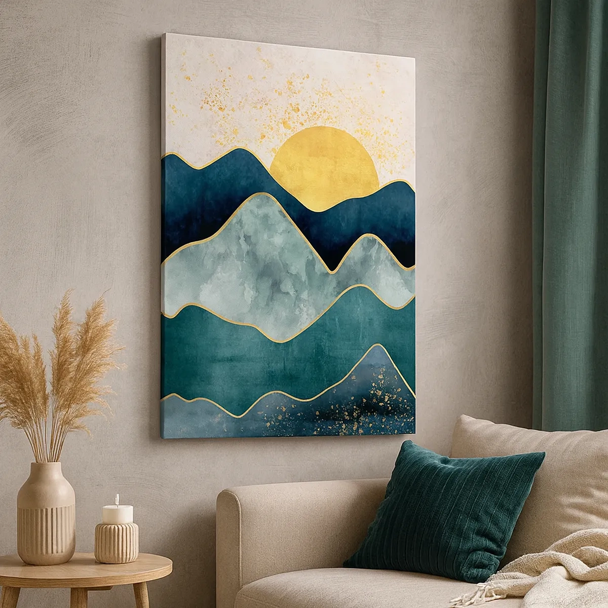 Canvas picture - Behing Seven Mountains - 50x70 cm