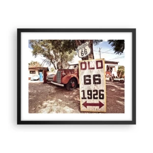 Poster in black frame - Legend of an American Province - 50x40 cm