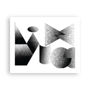 Poster - Angles and Ovals - 50x40 cm