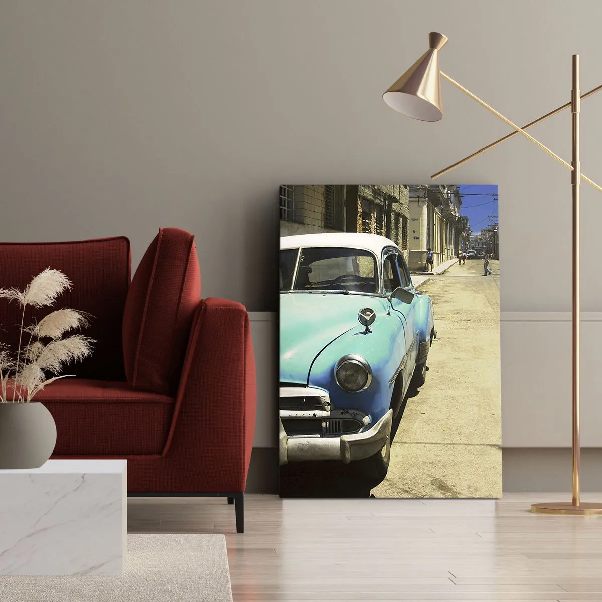 Canvas picture - Eviva Cuba! - 45x80 cm