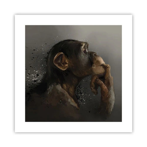 Poster - Certainly a Thinker - 40x40 cm
