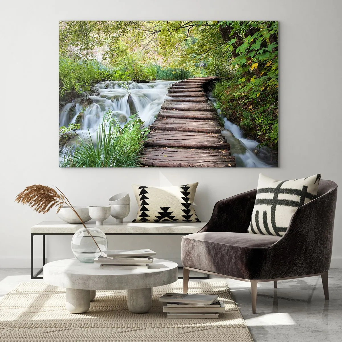 Glass picture - Not Such Quiet Water - 120x80 cm