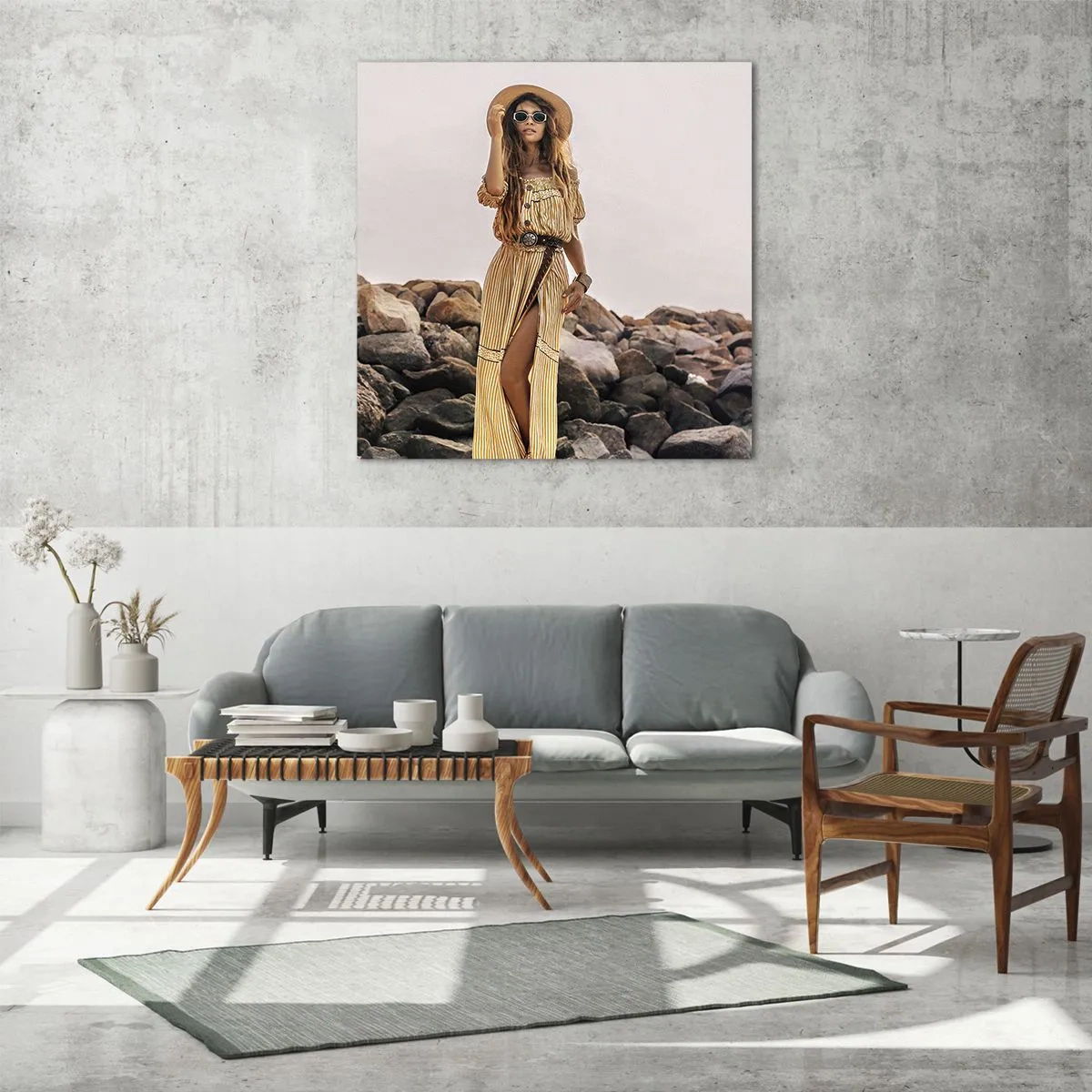 Glass picture - The Magic of Stones - 60x60 cm