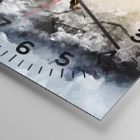 Clock face with numbers