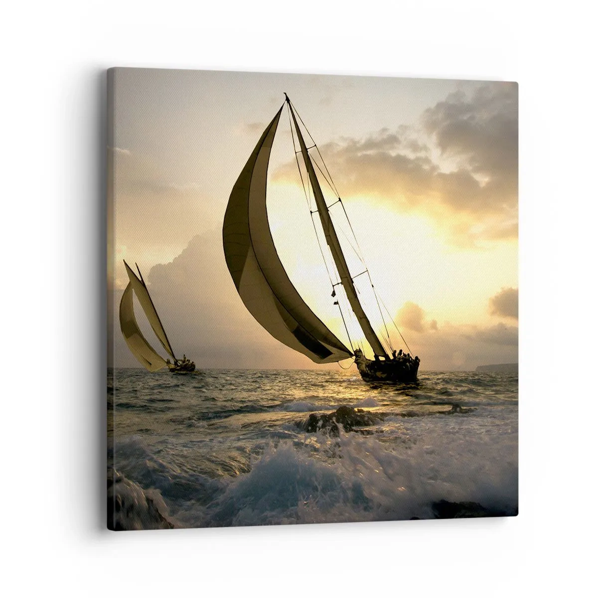 Canvas picture - With and against the Wind - 40x40 cm