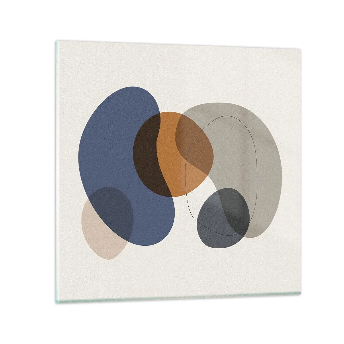 Glass picture - Drops of Colours - 30x30 cm