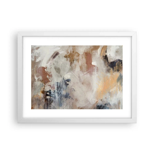 Poster in white frmae - Foggy Abstract - 40x30 cm